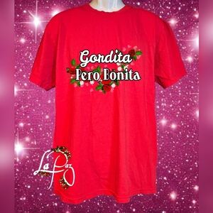 Gordita Pero Bonita Red Graphic Tee